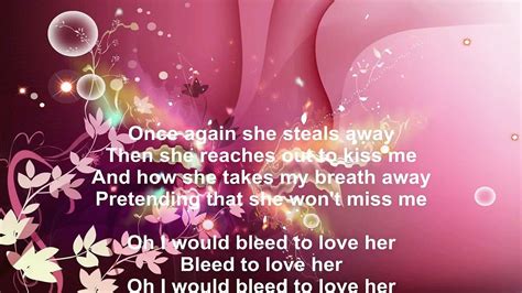 bleed to love her lyrics|bleed to love her song lyrics.